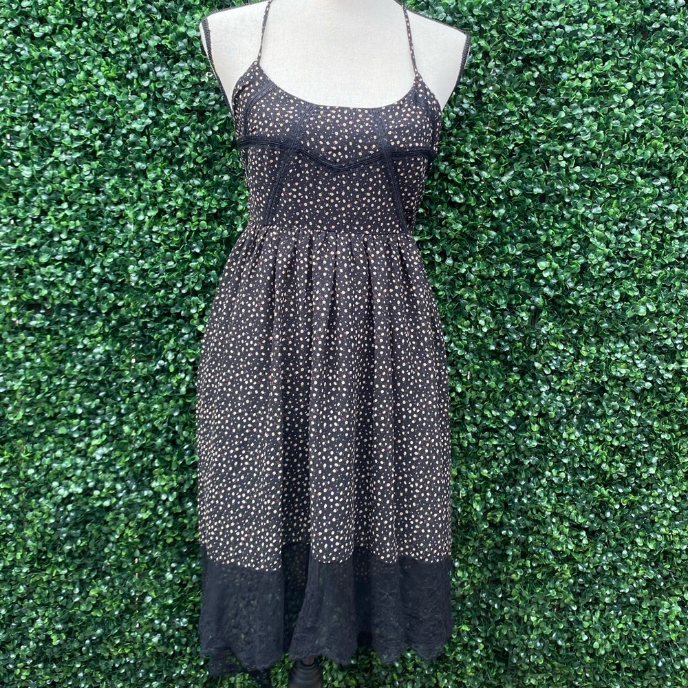 Forever 21 Floral high low dress lace hem